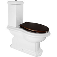 Унитаз-компакт Creo Ceramique Dijon с крышкой деревянной микролифт - фото 