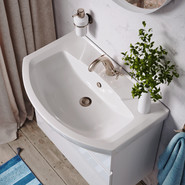 Тумба подвесная с раковиной Aqwella Rodos 75 см ROD01071, белый - фото 4