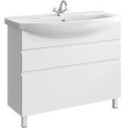 Тумба напольная с раковиной Aqwella Rodos 105 см ROD01102N, белый - фото 