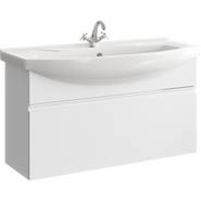 Тумба подвесная с раковиной Aqwella Rodos 105 см ROD01101, белый - фото 