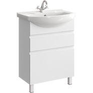 Тумба напольная с раковиной Aqwella Rodos 65 см ROD01062N, белый - фото 