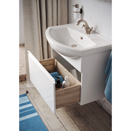 Тумба подвесная с раковиной Aqwella Rodos 105 см ROD01101, белый - фото 5