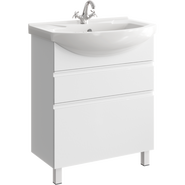 Тумба напольная с раковиной Aqwella Rodos 75 см ROD01072N, белый - фото 