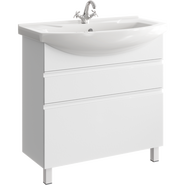 Тумба напольная с раковиной Aqwella Rodos 85 см ROD01082N, белый - фото 