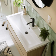 Тумба подвесная с раковиной Aqwella Astrid 100 см AST0110DD, дуб давос - фото 4