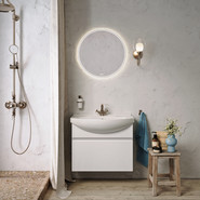 Тумба подвесная с раковиной Aqwella Rodos 75 см ROD01071, белый - фото 5