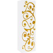 Пенал подвесной Clarberg Elegance 40 см EL0504GL, белый/золото - фото 