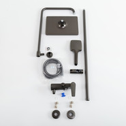 Душевая стойка Cezares LINER-CVD-GM, оружейная сталь, Цвет производителя: оружейная сталь - фото 3