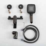 Смеситель для ванны Cezares LINER-VD-GM, оружейная сталь, Цвет производителя: оружейная сталь - фото 2