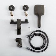 Смеситель для ванны Cezares LINER-VD-GM, оружейная сталь, Цвет производителя: оружейная сталь - фото 3