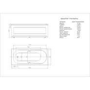 Ванна акриловая Aquatek Лея 170x75 см LEY170-0000045 - фото 5
