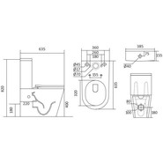 Унитаз-компакт безободковый Aquatek Либра AQ1263N-00 с тонкой крышкой микролифт - фото 2