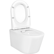 Унитаз подвесной безободковый Aquatek Оберон AQ1363W-00 с крышкой микролифт - фото 2