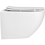 Унитаз подвесной безободковый Aquatek Европа AQ1901-00 с тонкой крышкой микролифт - фото 4