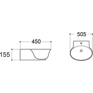 Раковина подвесная Aquatek 50 см AQ5040-00 - фото 3