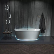 Ванна отдельностоящая Aima Tondo 174x80 см (с подсветкой) - фото 