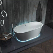 Ванна отдельностоящая Aima Tondo 174x80 см (с подсветкой) - фото 2