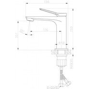 Смеситель для раковины BelBagno UNIQUE-LVM-CRM-W0 - фото 3