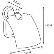 Держатель для туалетной бумаги Azario Elvia AZ-91110G, цвет золото - фото 2