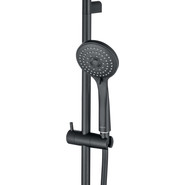 Набор смесителей 3 в 1 для ванны с коротким изливом Aquatek Вега AQ1030MB, чёрный матовый, Цвет производителя: чёрный матовый - фото 5