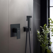 Набор для гигиенического душа Aquatek Либра AQ1619MB (со скрытой частью) чёрный матовый - фото 4