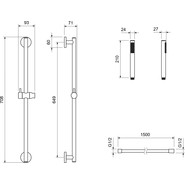 Душевой гарнитур Aquatek Европа AQ2012MB, чёрный матовый - фото 2