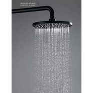 Верхний душ Aquatek 220x220 мм AQ2086MB, чёрный матовый - фото 3