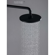 Верхний душ Aquatek 220x220 мм AQ2086MB, чёрный матовый - фото 4