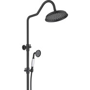 Душевая стойка с термостатом Aquatek Классик AQ2543MB, чёрный матовый, Цвет производителя: чёрный матовый - фото 2