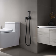 Набор для гигиенического душа Aquatek Европа AQ1021MB (со скрытой частью) чёрный матовый - фото 4