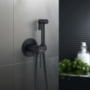 Набор для гигиенического душа Aquatek Европа AQ1021MB (со скрытой частью) чёрный матовый - фото 5