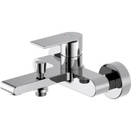 Набор смесителей 3 в 1 для ванны с коротким изливом Aquatek Лира AQ1430CR, Цвет производителя: хром - фото 3