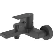 Набор смесителей 3 в 1 для ванны с коротким изливом Aquatek Лира AQ1430MB, чёрный матовый, Цвет производителя: чёрный матовый - фото 3