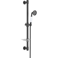 Набор смесителей 3 в 1 для ванны с коротким изливом Aquatek Классик AQ1530MB, чёрный матовый, Цвет производителя: чёрный матовый - фото 4