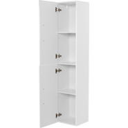 Пенал подвесной BelBagno AURORA-1600-2A-SC-BL-P-L 35 см, левый, Bianco Lucido - фото 3