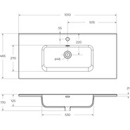 Раковина мебельная керамическая BelBagno BB1000ETL - фото 3
