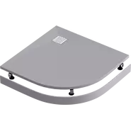 Каменный поддон Bas Essentia 100x100 см, графит (полукруглый) - фото 3