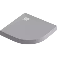 Каменный поддон Bas Essentia 100x100 см, графит (полукруглый) - фото 2