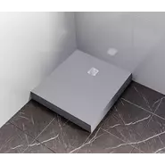 Каменный поддон Bas Essentia 90x90 см, графит (квадратный) - фото 5