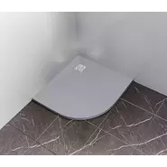 Каменный поддон Bas Essentia 100x100 см, графит (полукруглый) - фото 4