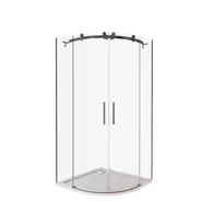 Душевое ограждение Bas Galaxy R-TD-100-C-B 100x100 см, чёрный/прозрачное - фото 2