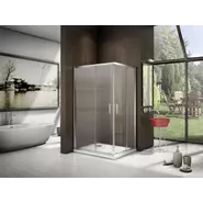 Душевое ограждение Bas Latte CR-120-80-G-WE 120x80 см, хром/матовое - фото 