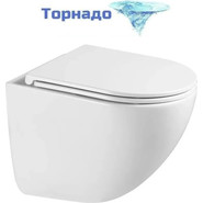 Инсталляция с подвесным унитазом комплект: Grohe Rapid SL 38772001 с подвесным безободковым унитазом Sintesi Ellipse SIN-TS-ELL-153 сиденье микролифт, крепление, кнопка смыва хром (система смыва Торнадо) - фото 2