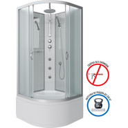 Гидробокс Niagara 80x80 см 23071424BKTG, серебро/матовое - фото 