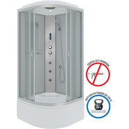 Гидробокс Niagara 80x80 см 23071424F, серебро/матовое - фото 