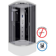 Гидробокс Niagara 80x80 см 25071434F, серебро/тонированное - фото 