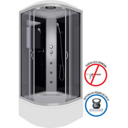 Гидробокс Niagara 80x80 см 25071434G, серебро/тонированное - фото 