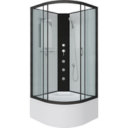 Гидробокс Niagara 80x80 см 67071414BKG, чёрный/прозрачное - фото 2