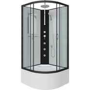 Гидробокс Niagara 80x80 см 67071414BKTG, чёрный/прозрачное - фото 2