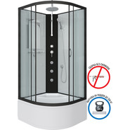 Гидробокс Niagara 80x80 см 67071414BKTG, чёрный/прозрачное - фото 